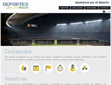 Tablet Screenshot of deportesonlinemedia.com